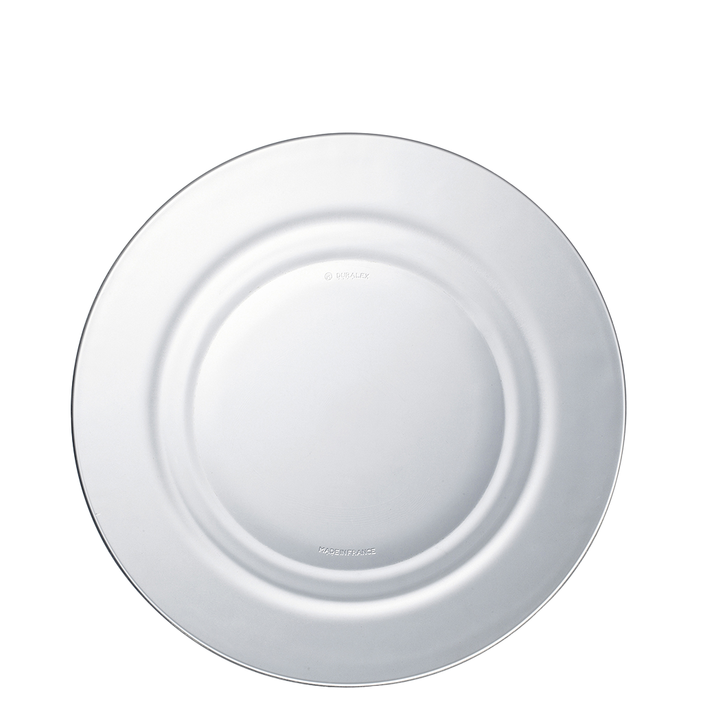 Lys - Assiette creuse 23 cm  en verre coloré (Lot de 6)