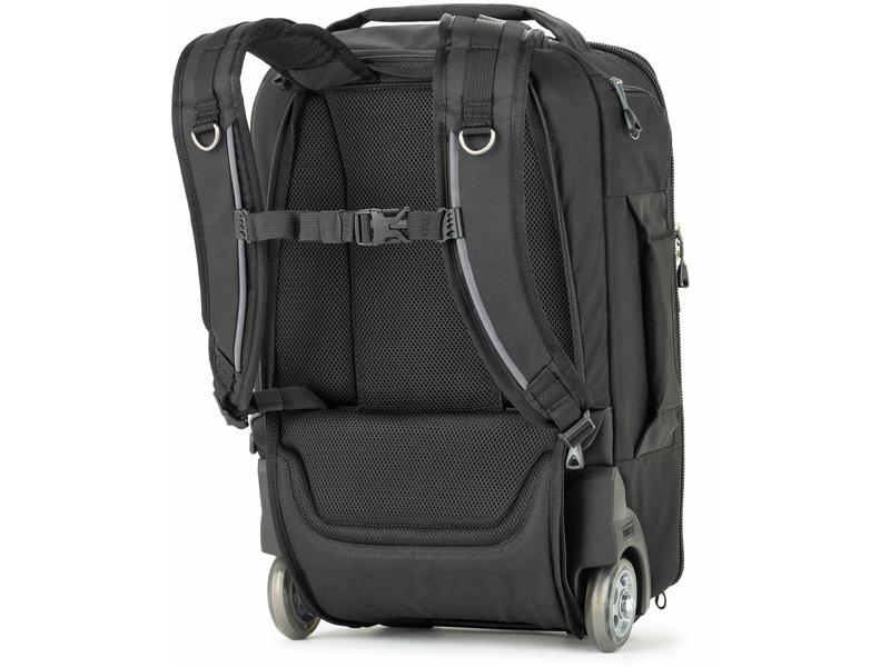 Think Tank Koffer Essentials Convertible rolling Schwarz Rucksack-Trolley mit Schultergurten