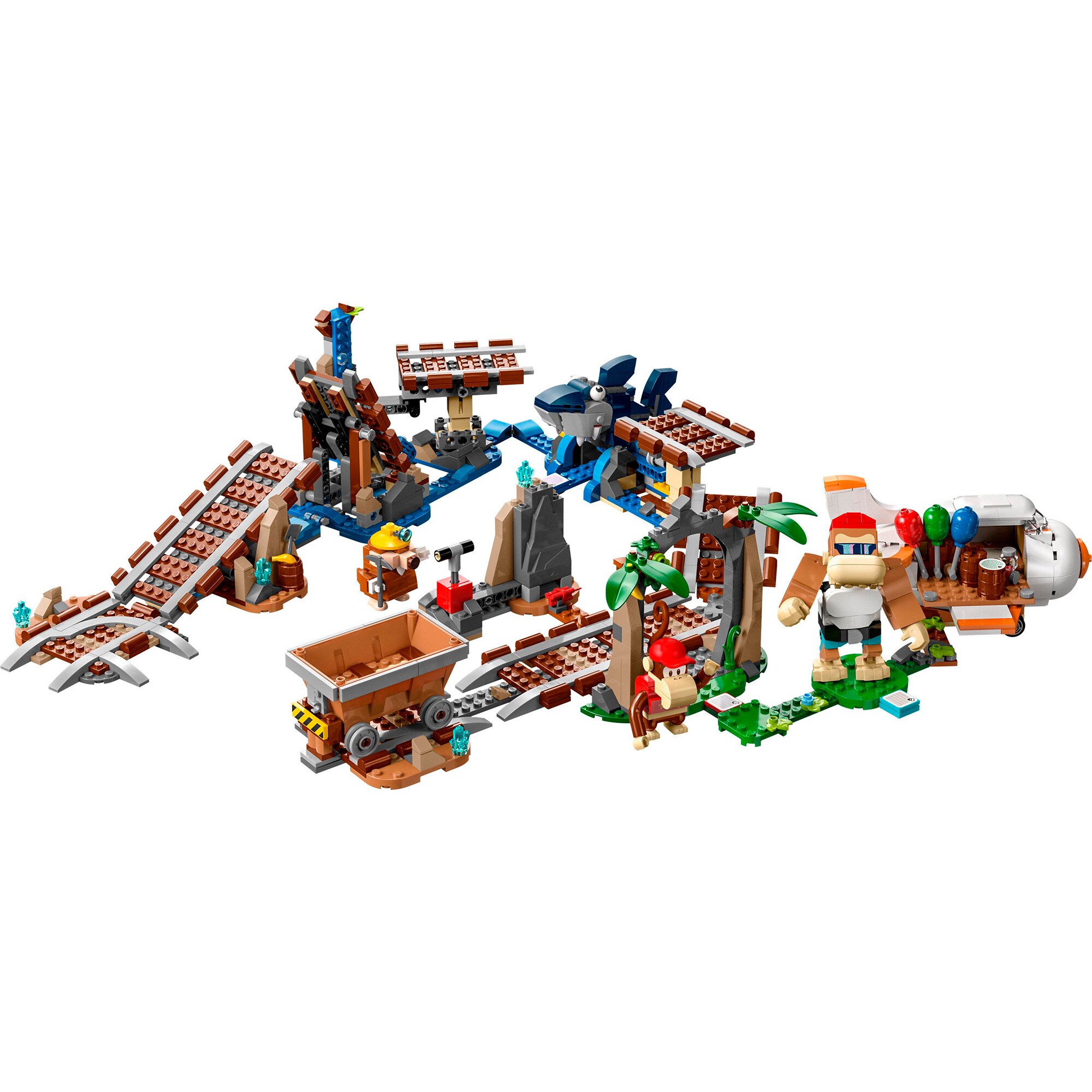 LEGO Konstruktionsspielzeug Super Mario Diddy Kongs Lorenritt - Erweiterungsset