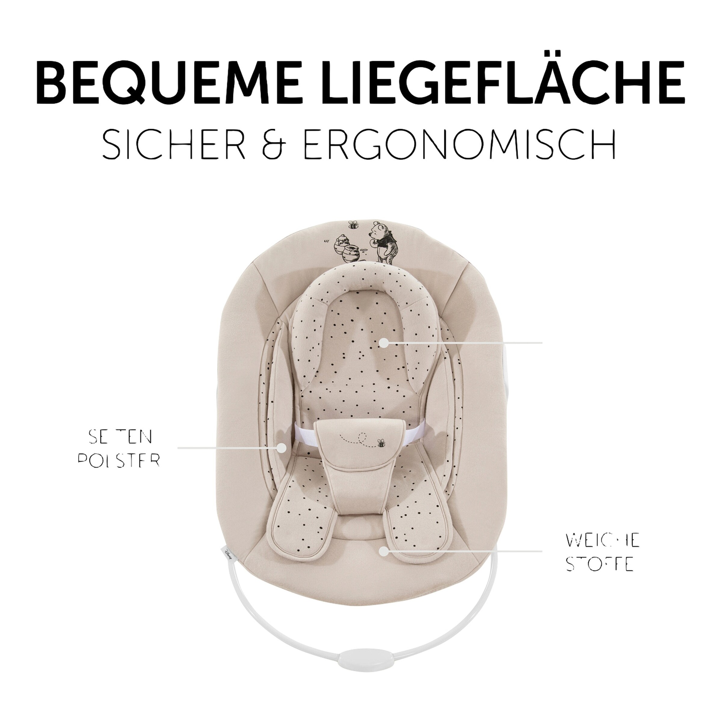 Hauck - DISNEY WINNIE PUUH Babywippe Alpha Bouncer 2in1