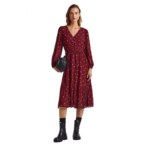 Pepe Jeans Vestido De Manga Comprida Gio Multi S