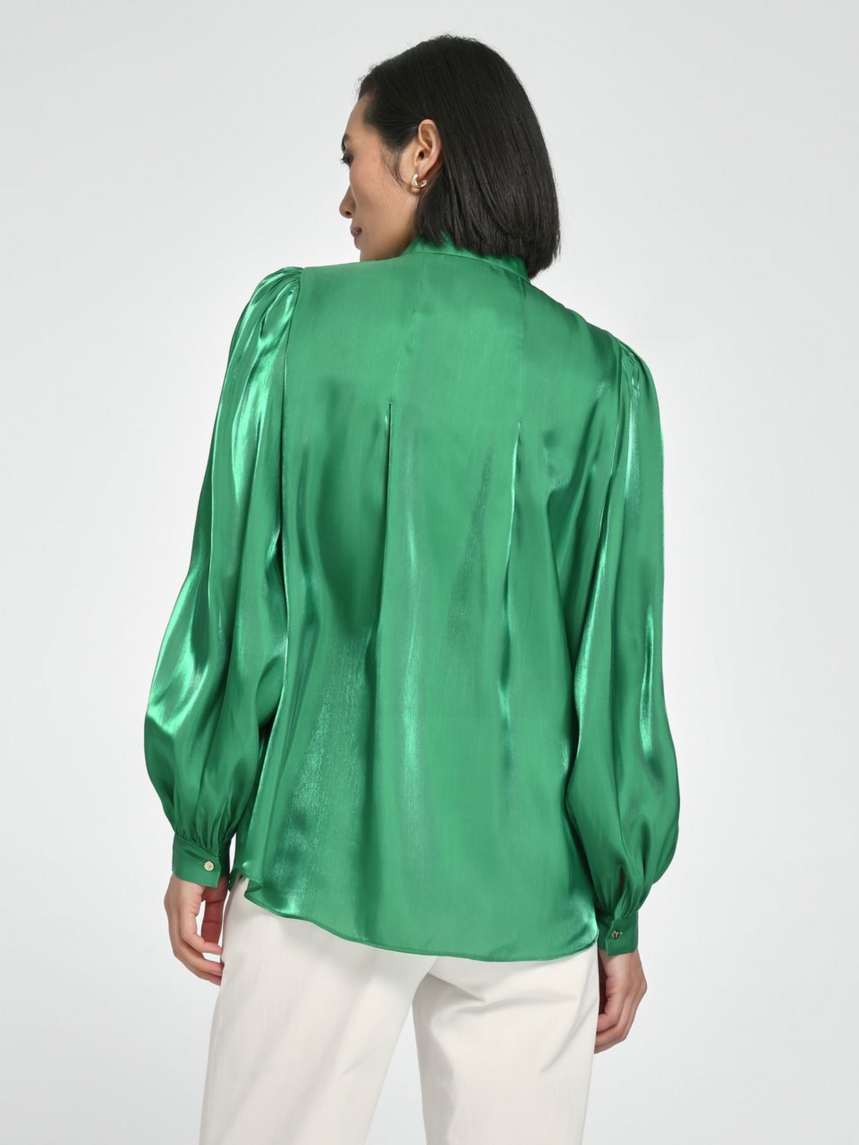 Bluse mit Stehkragen