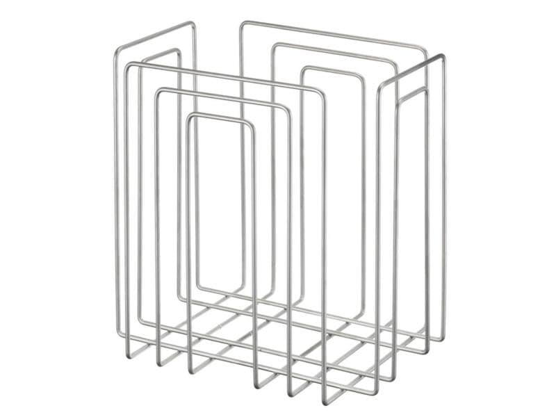 MERLO|T Zeitungsständer A4 Silber Zeitungssammler aus Metall