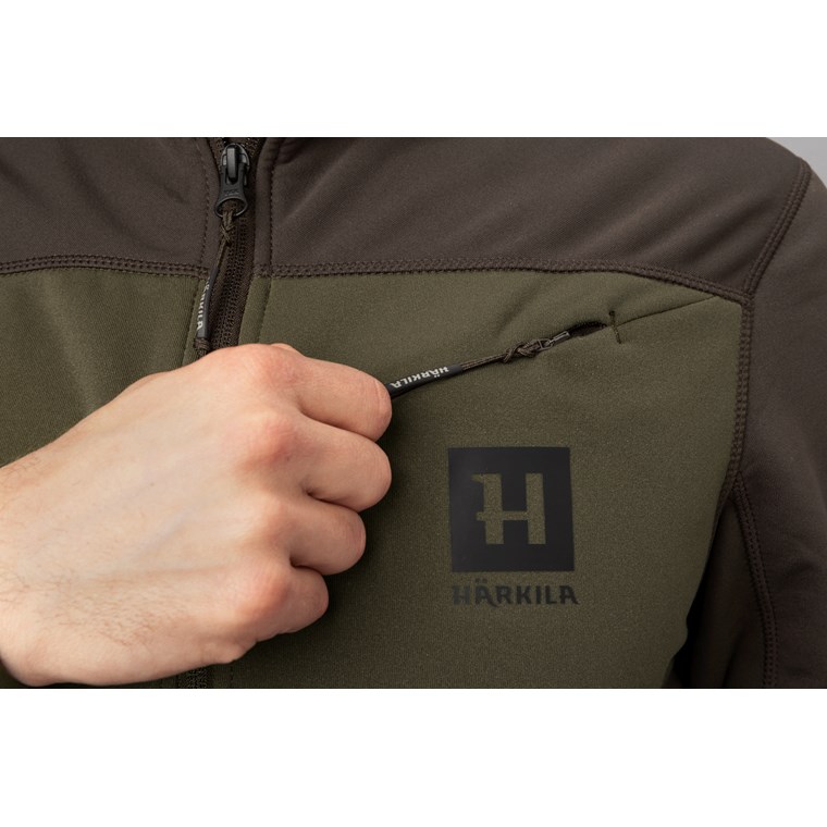 Härkila Olaf Fleece Jacka Willow Green/Shadow Grey