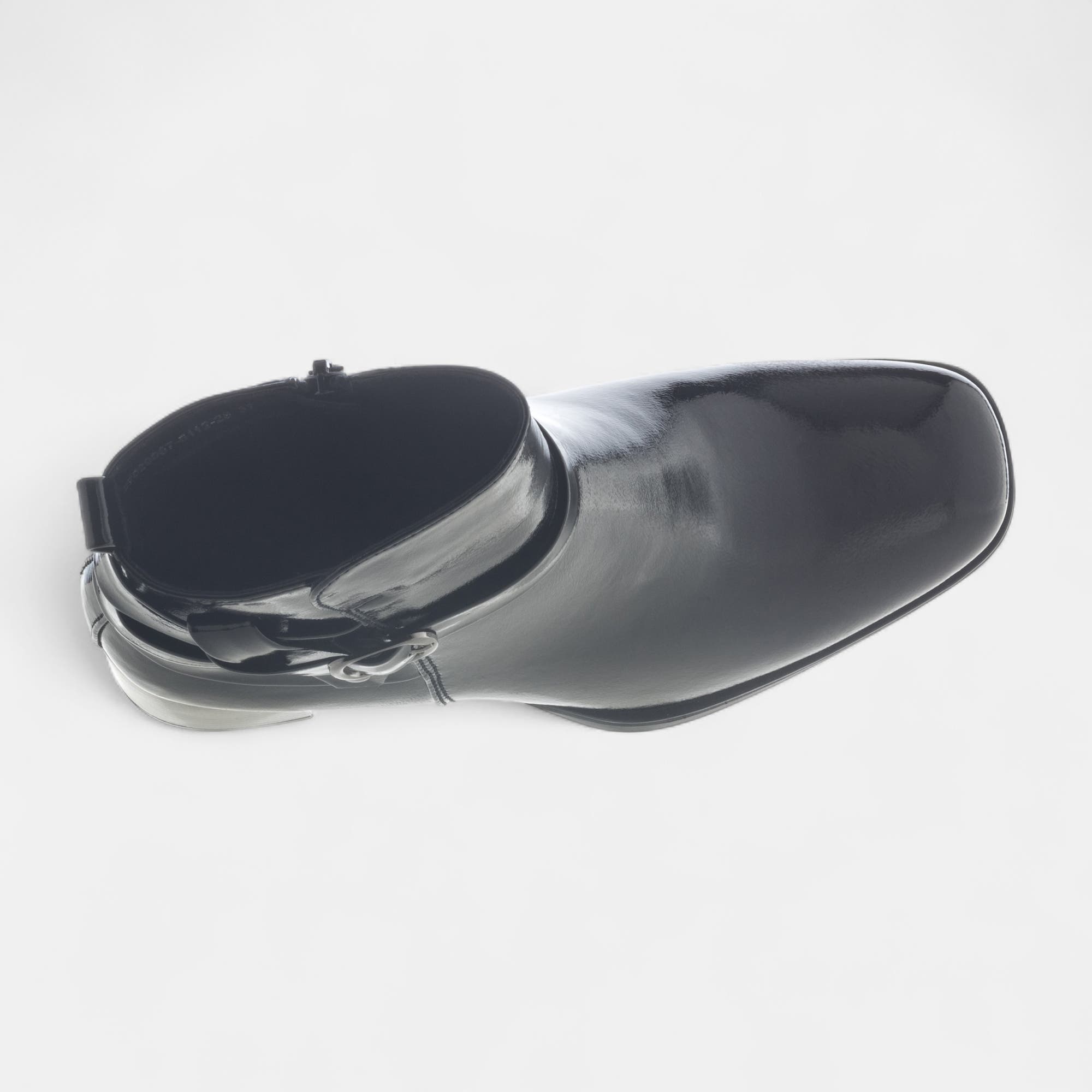 Bottines à talon Femme noir vernis