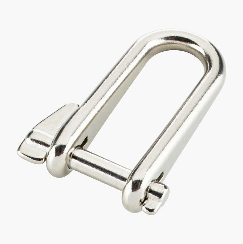 Nøkkelsjakkel, rustfritt, 5 x 49 mm