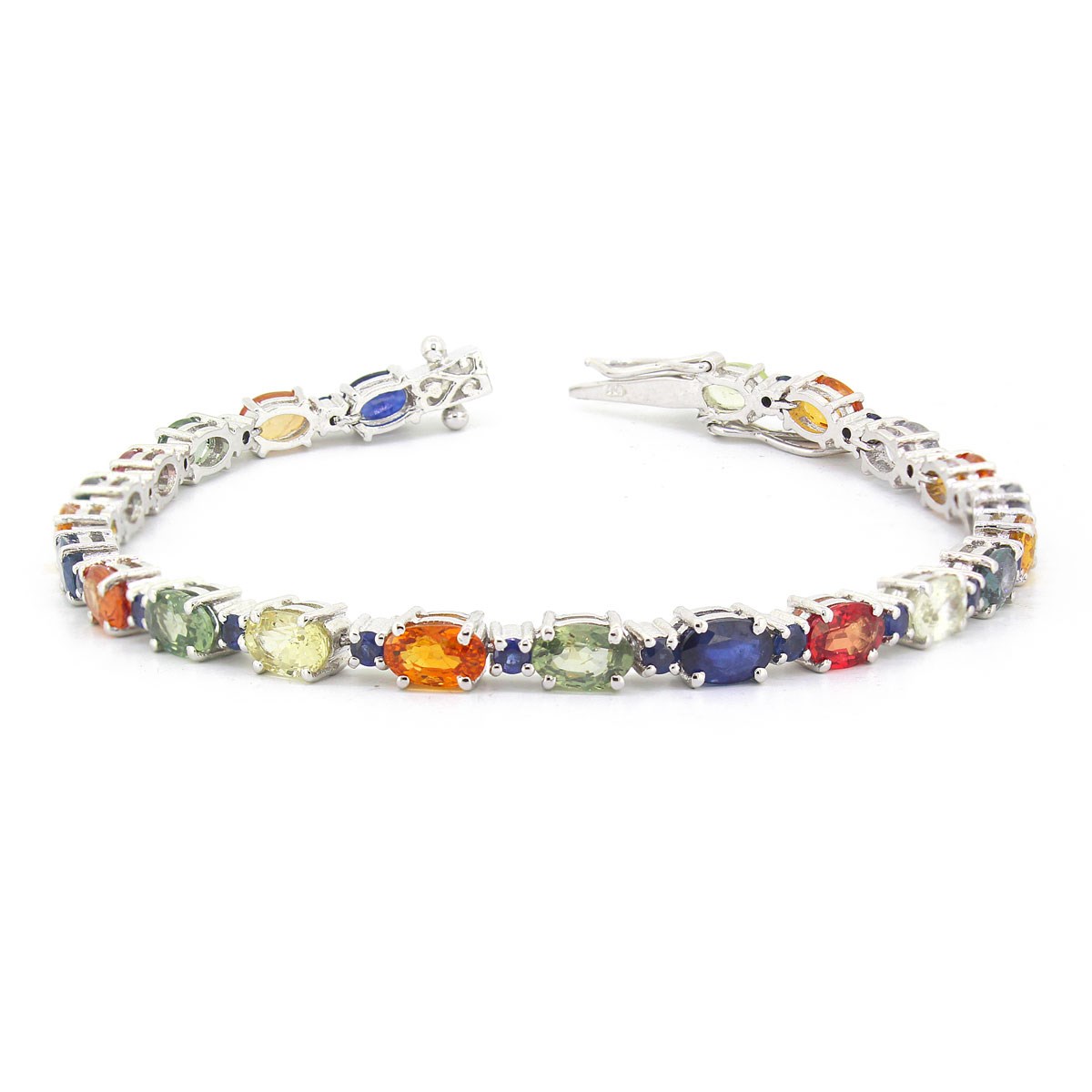 Bracelet Multi-Saphir et Argent 925