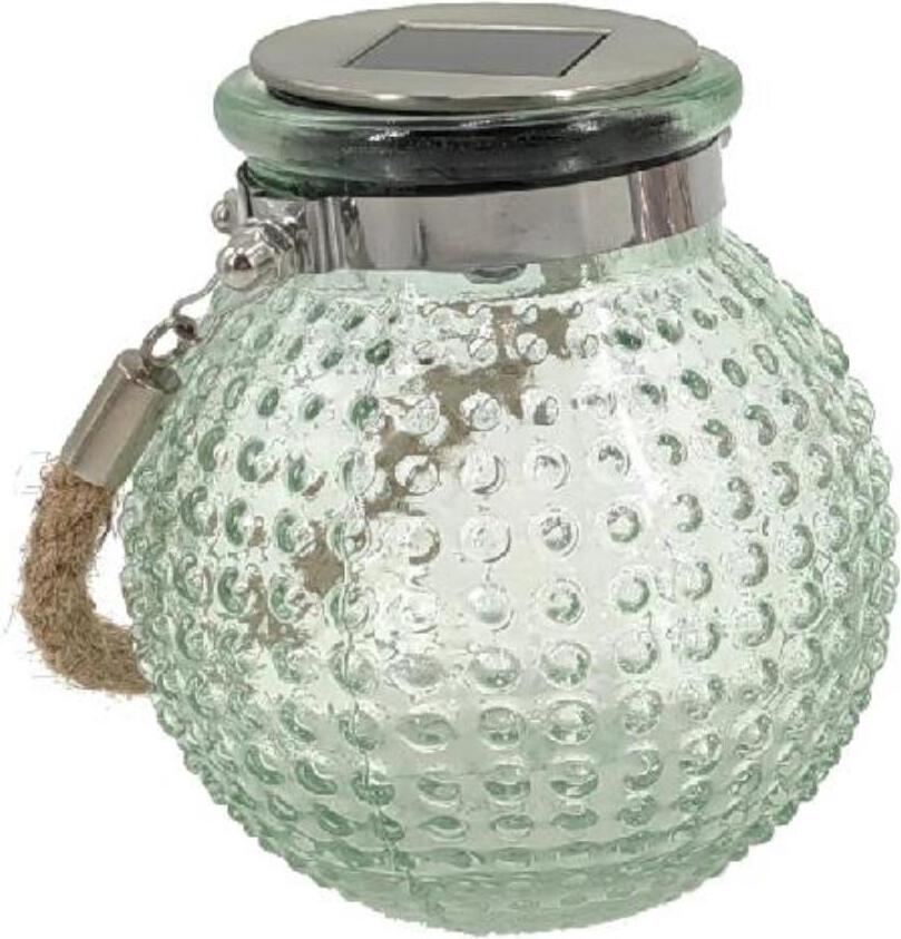 Intratuin solar lantaarn Lomé lichtgroen D 11 H 12,5 cm