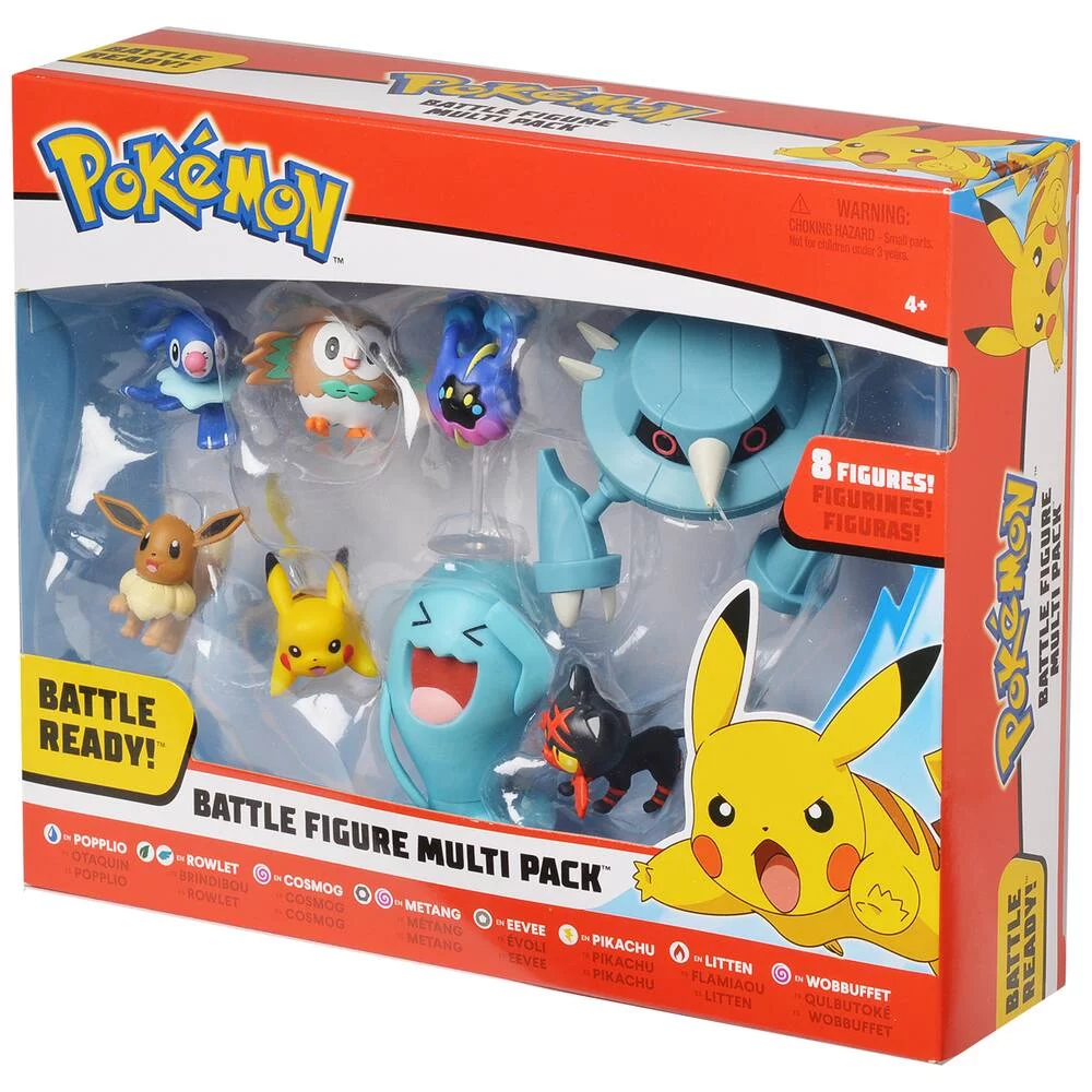 POKEMON -PACK DE 8 FIGURINES