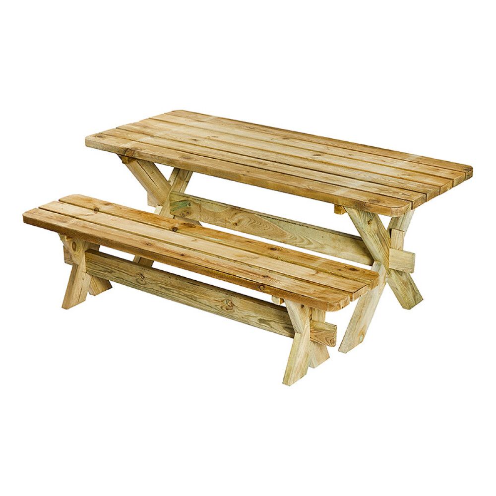 BENK HORTUS AUTENTISK TRYKKIMPREGNERT 177X48CM