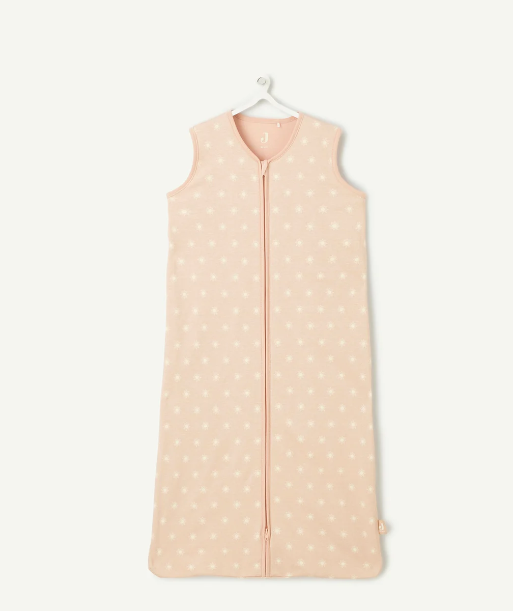JOLLEINGIGOTEUSE SANS MANCHES ROSE AVEC PETITS SOLEILS