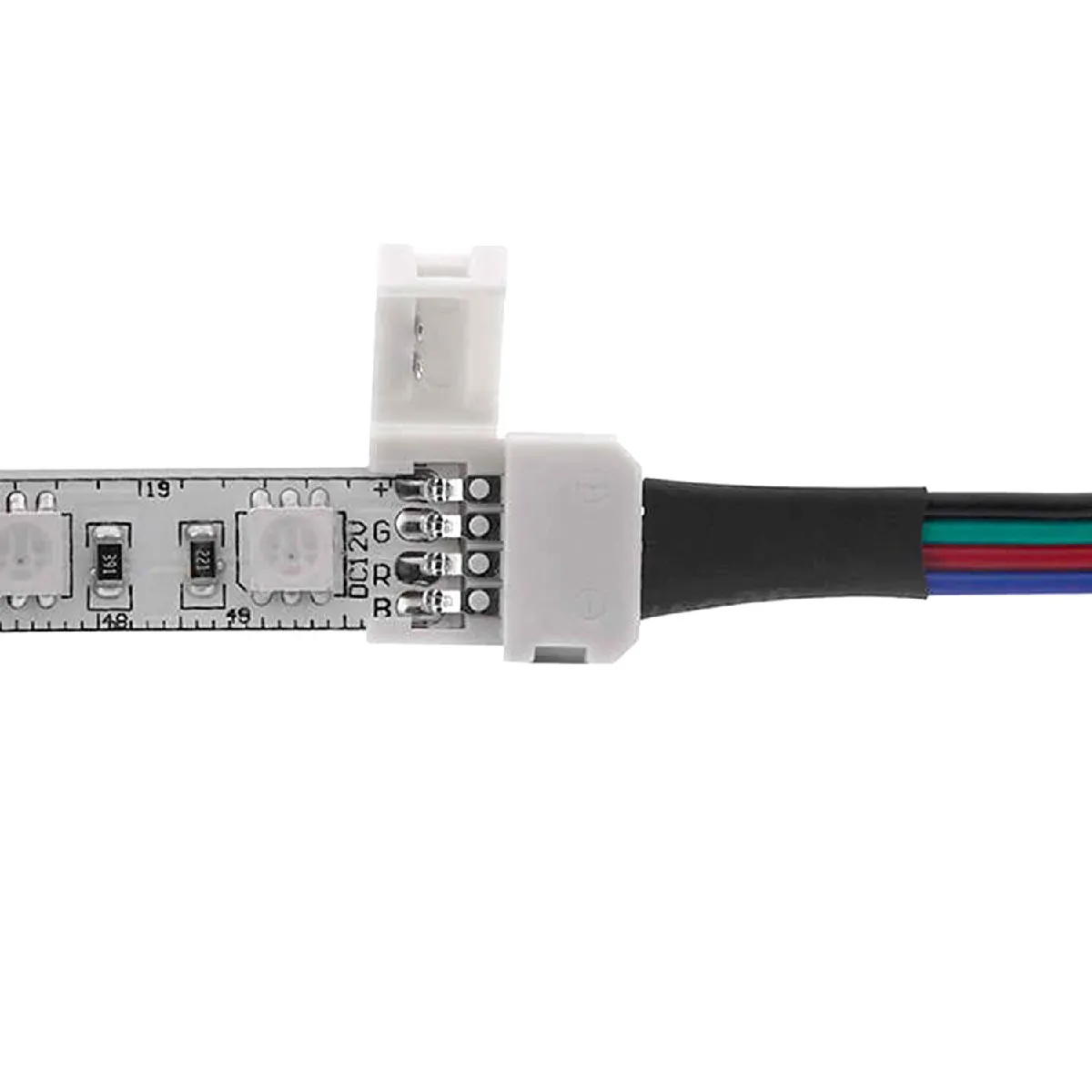 Ledkia Câble Double Connecteur Rapide LED RGB 10mm