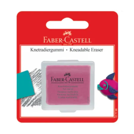 Faber-Castell Knetradiergummi Trend BK 2019, 1 Stück, 3-fach sortiert