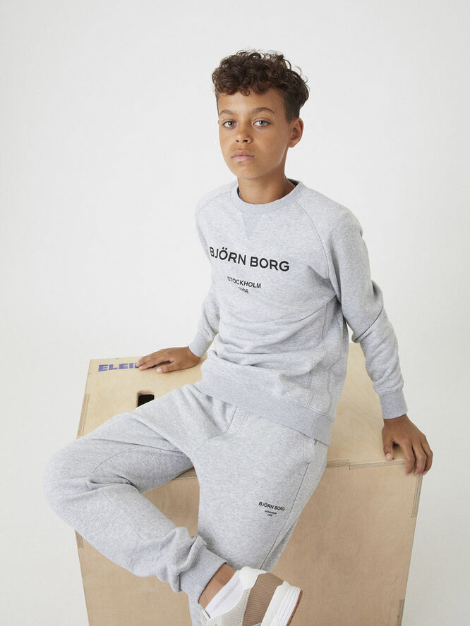 Björn Borg Logo Crew Sweatshirt Grå