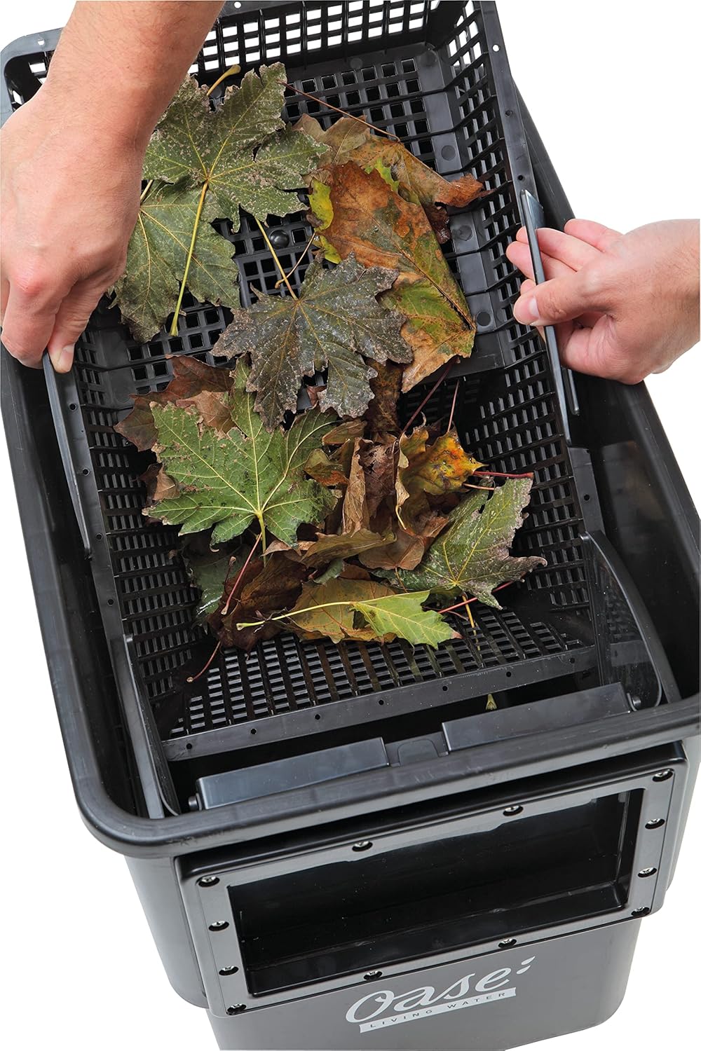 OASE 57137 Einbau-Oberflächenabsauger BioSys Skimmer plus, geeignet für max. 50m², Einbau am Teichrand, Teichoberfläche, Skimmer, Absauger, Teichreinigung, grau