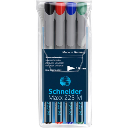 Schneider Maxx 225 M 4er-Etui Universalmarker - 1 mm