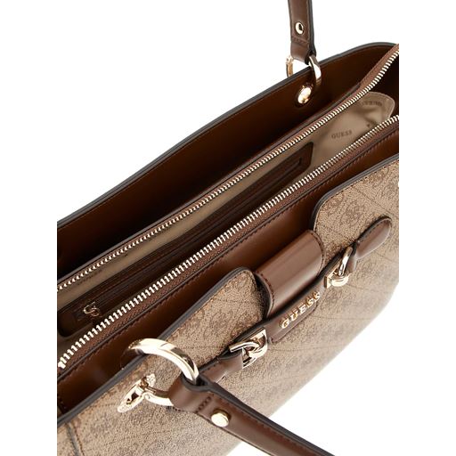 Guess Nolana Noel Tote Bag, Latte Logo/Brown