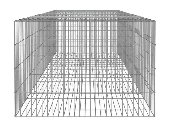 Cage à lapin 5 panneaux 273x79x54 cm Fer galvanisé