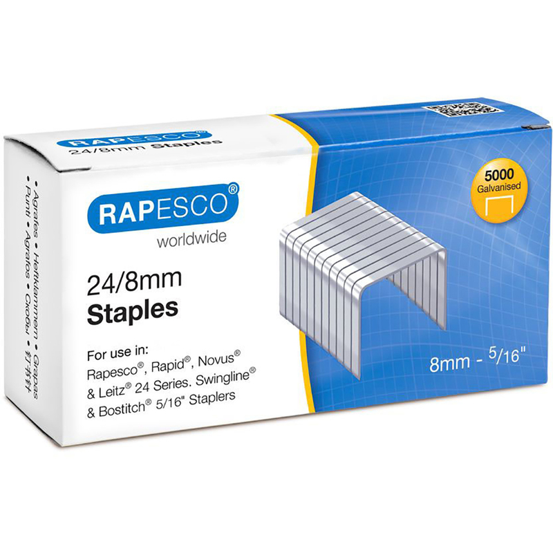 Rapesco Heftklammern 24/8, 5000 Stück