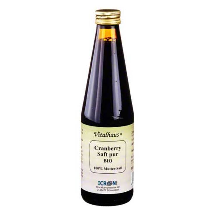 Cranberry Saft pur bio Vital, 330 ml