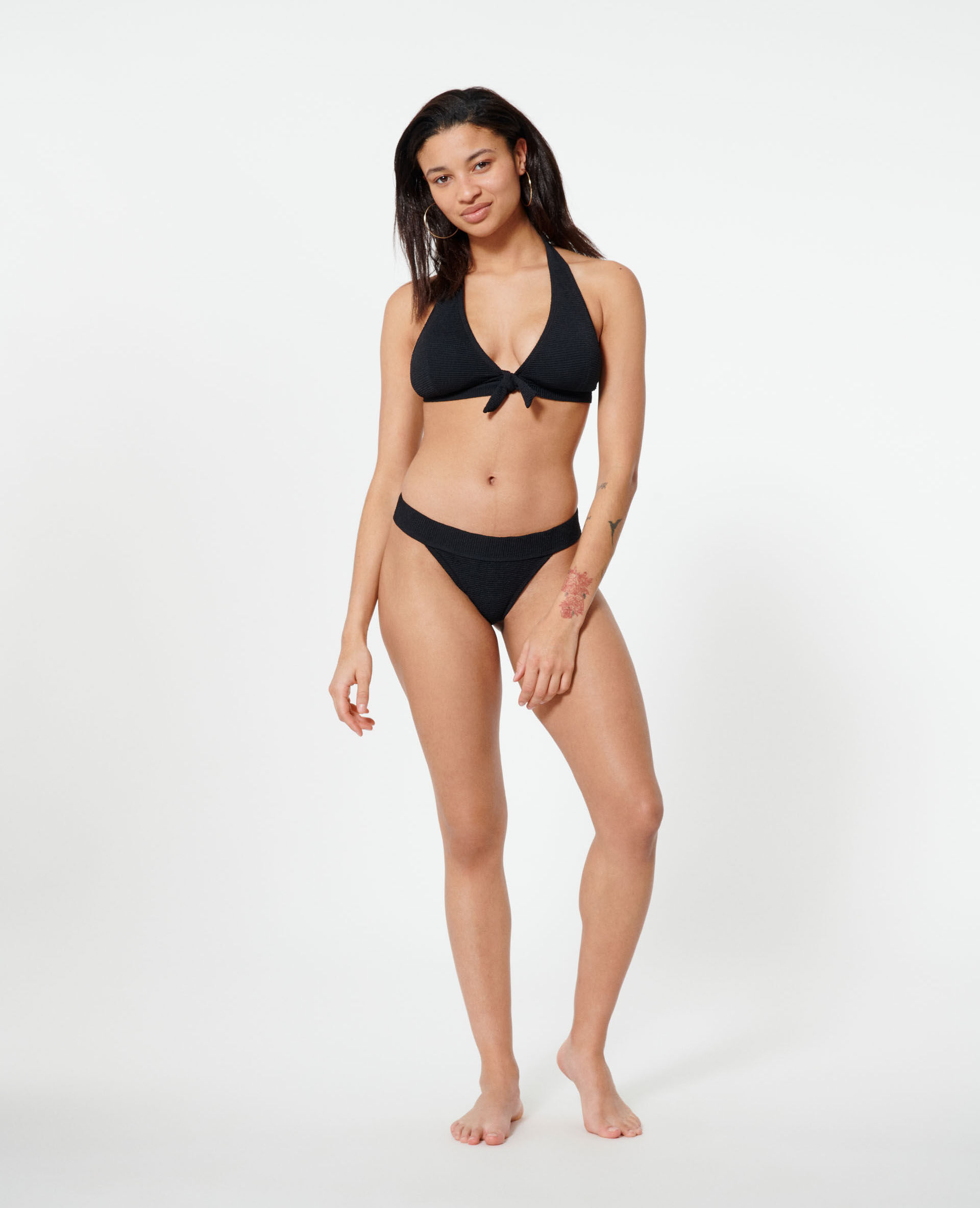 Haut de maillot de bain triangle - Noir