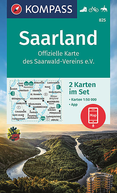 KOMPASS - 825 SAARLAND 1 50 000