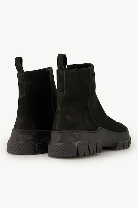 Leder-Boots, Chunky-Sohle, Wechselfußbett, Weite H