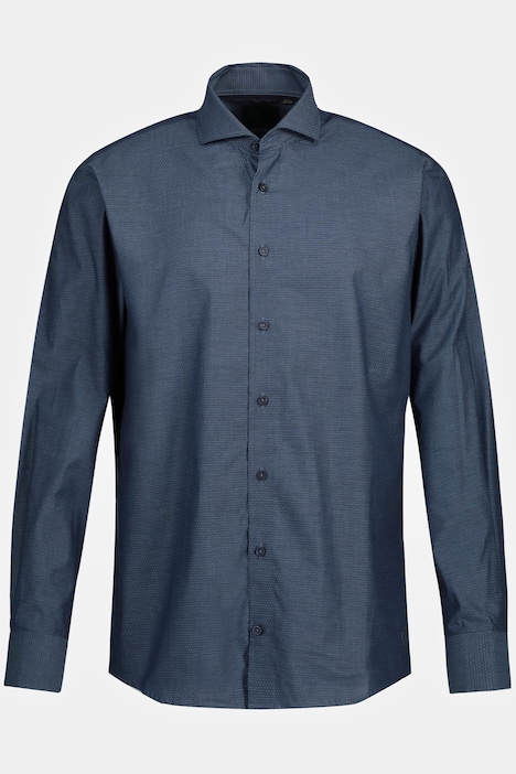 Businesshemd, Langarm, Haifisch-Kragen, Punkte, Comfort Fit, bis 8 XL