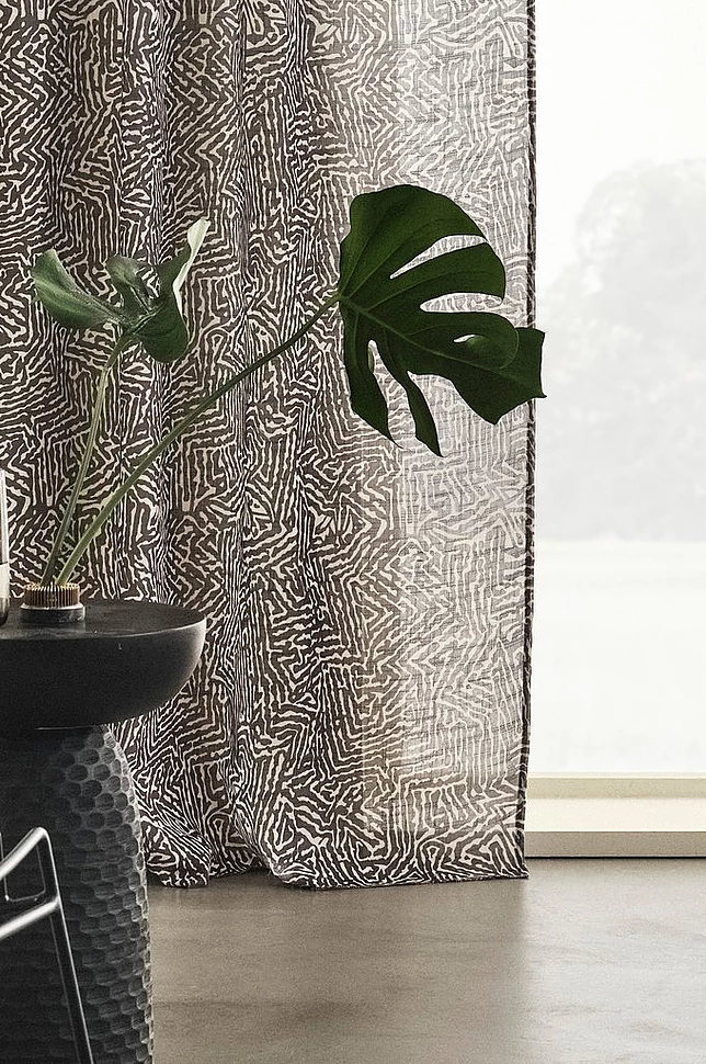 BARK gardin med multifunksjonsbånd 2-pk