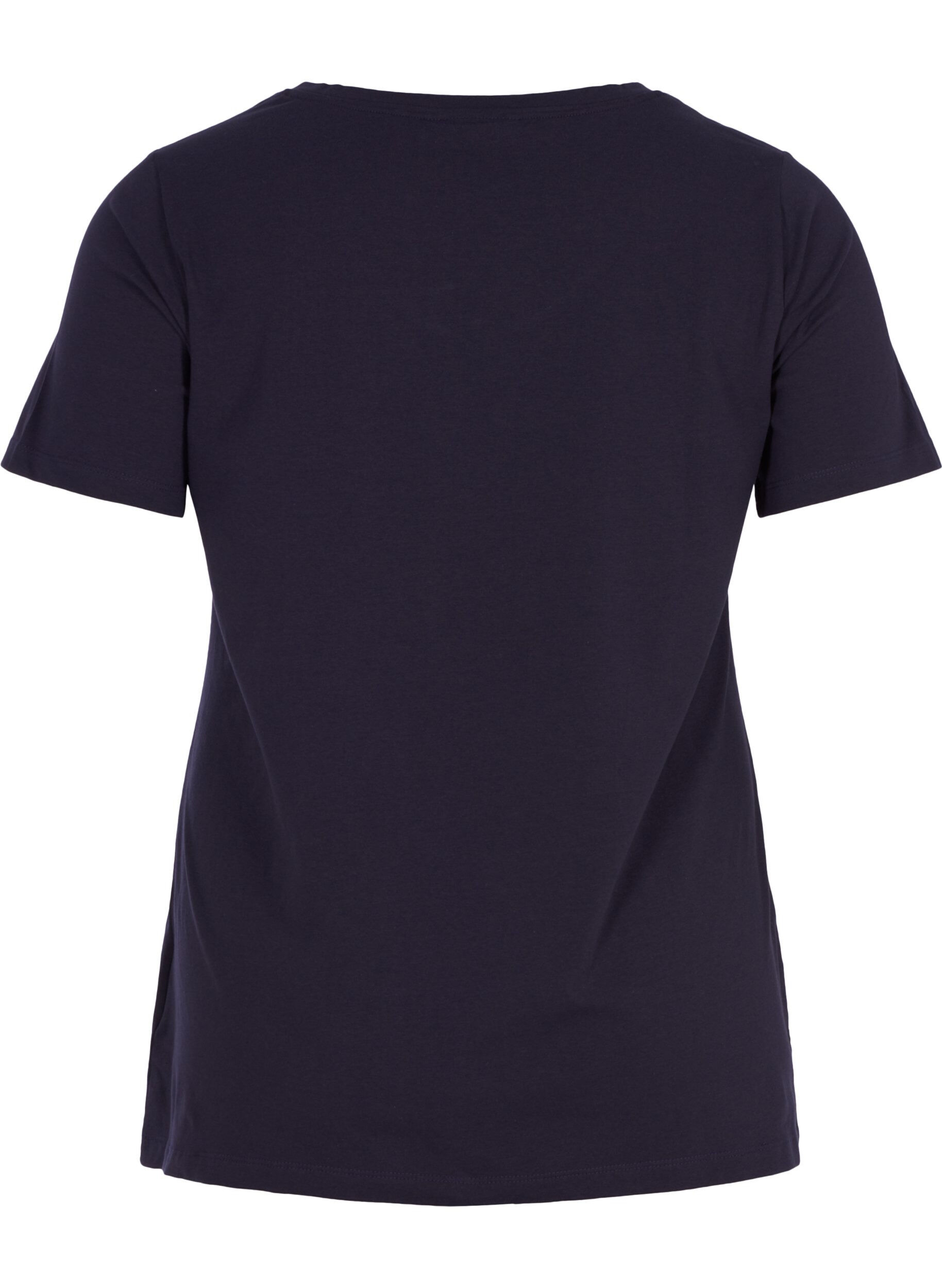 Basis t-shirt med v-hals