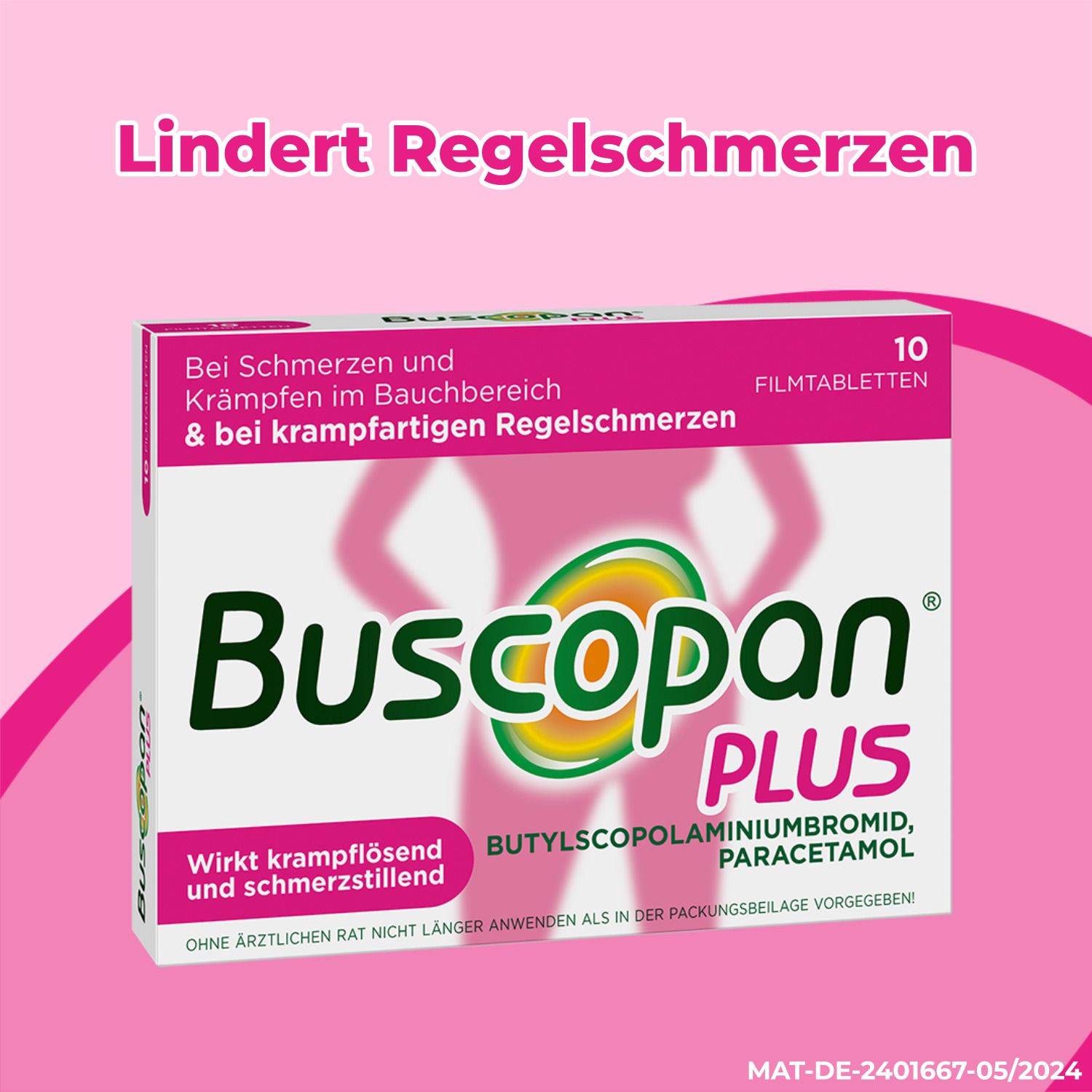 Buscopan PLUS bei Regelschmerzen
