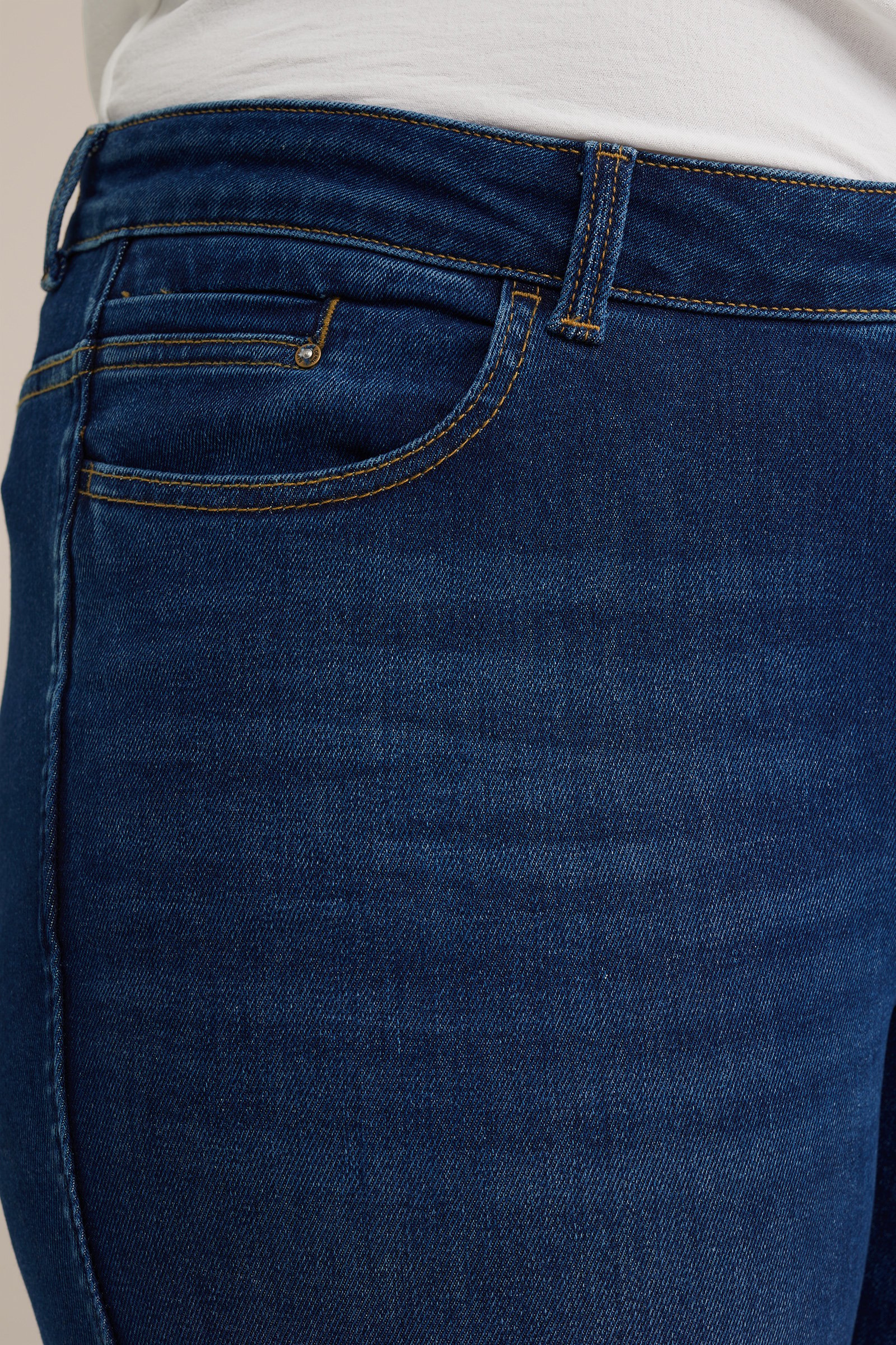 mid rise skinny jeans met comfortstretch - Curve Blue Ridge Donkerblauw