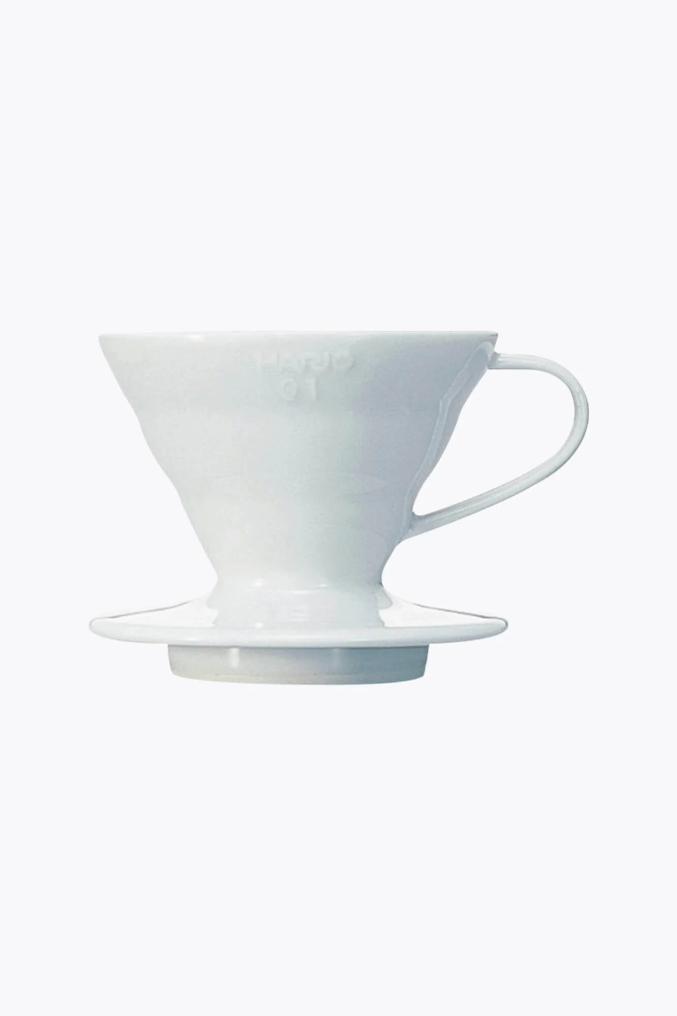 Hario V60 Dripper 01 Keramik Kaffeefilter (Handfilter) weiß