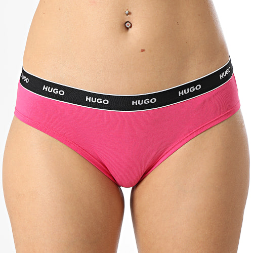 Lot De 3 Culottes Femme 50480157 Rouge Noir Rose