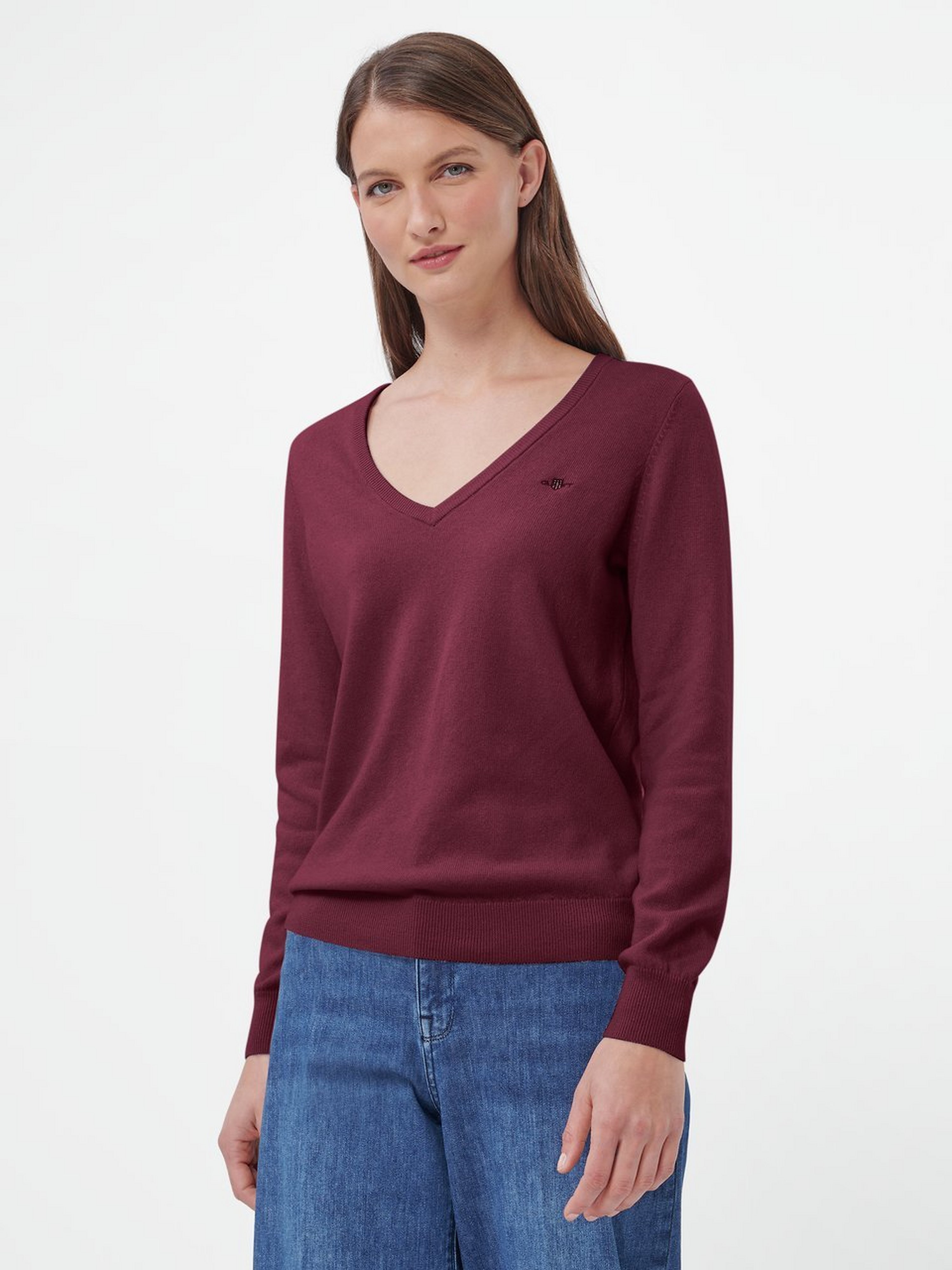 Pullover mit V-Ausschnitt