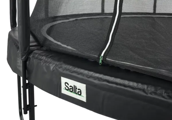 Salta 556, Trampolin, Rund, 150 kg, 5 År, Safety net, Sort