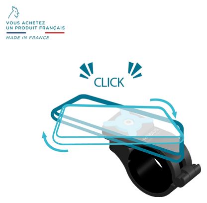 Support Vélo pour Smartphone Universel   Anti-vibrations  Noir