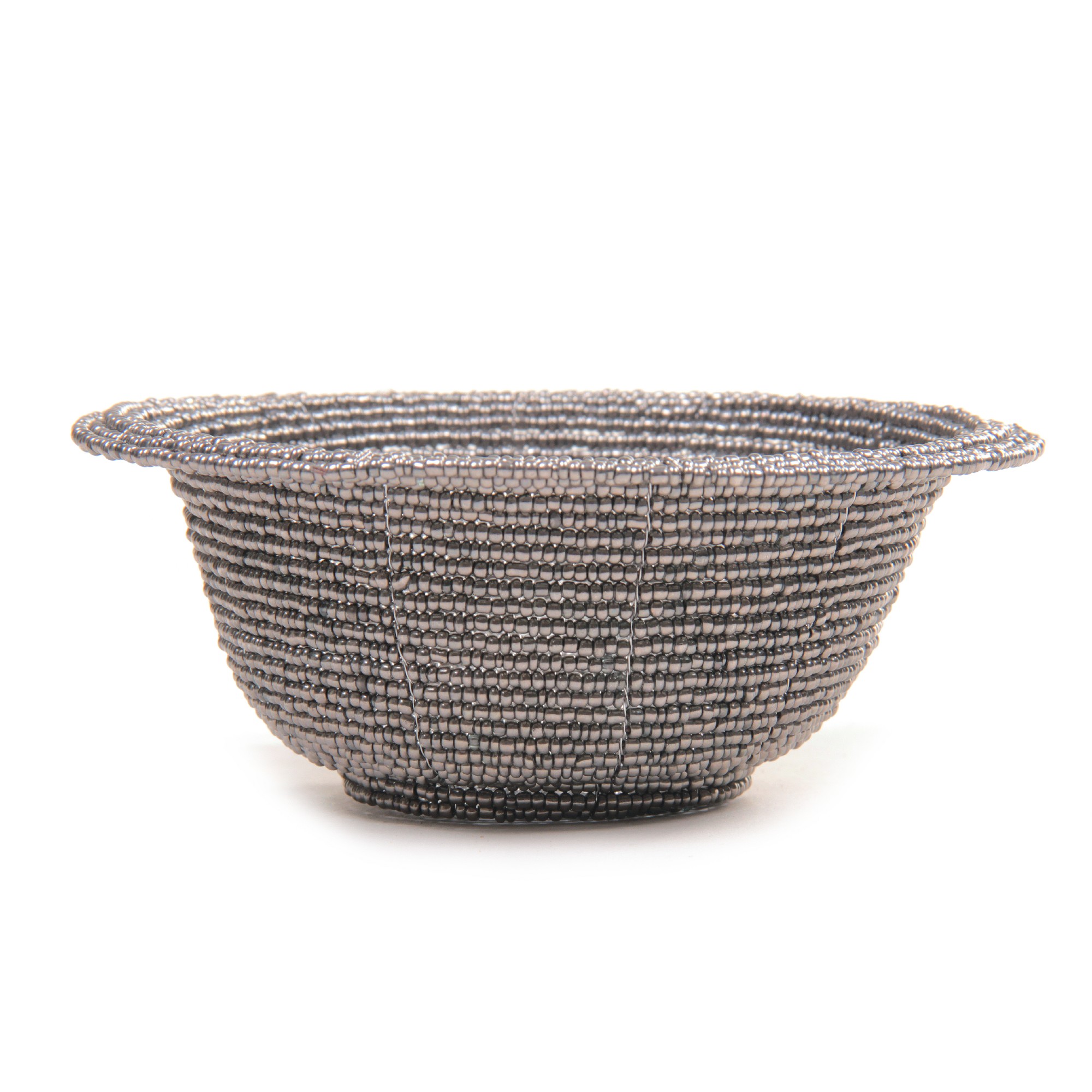 Schale aus Abalonen-Perlen, silber, Ø 13 cm, H 6 cm von fischer's lagerhaus