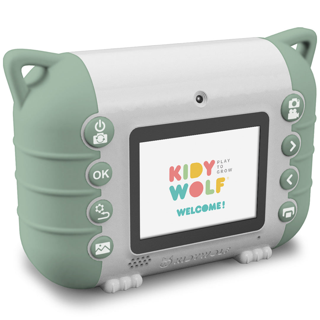 Kidywolf kindercamera met printer - mint