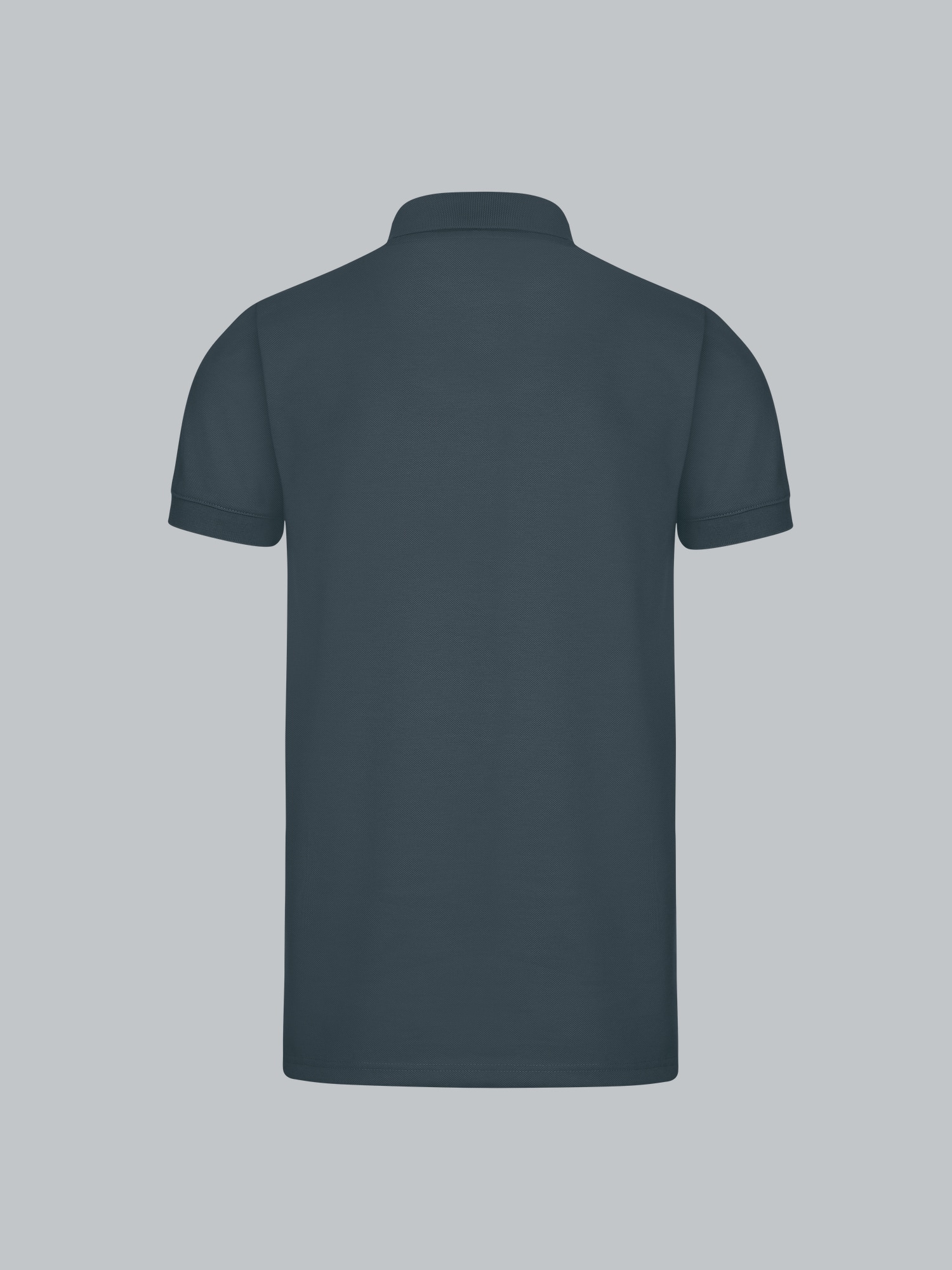Slim Fit Poloshirt aus DELUXE-Piqué Anthrazit
