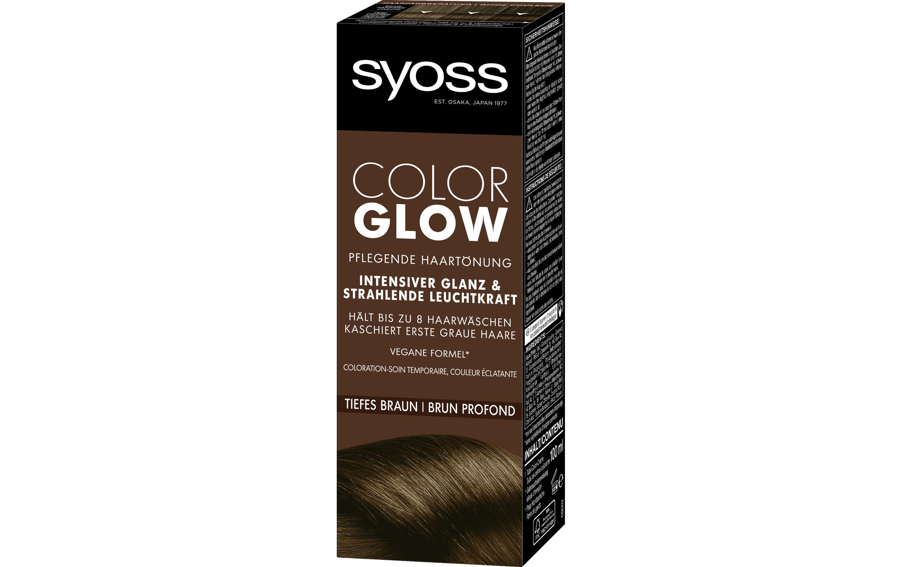 Haarcoloration Color Glow Tiefes BraunPflegende Haartönung verleiht Glanz und Leuchtkraft
