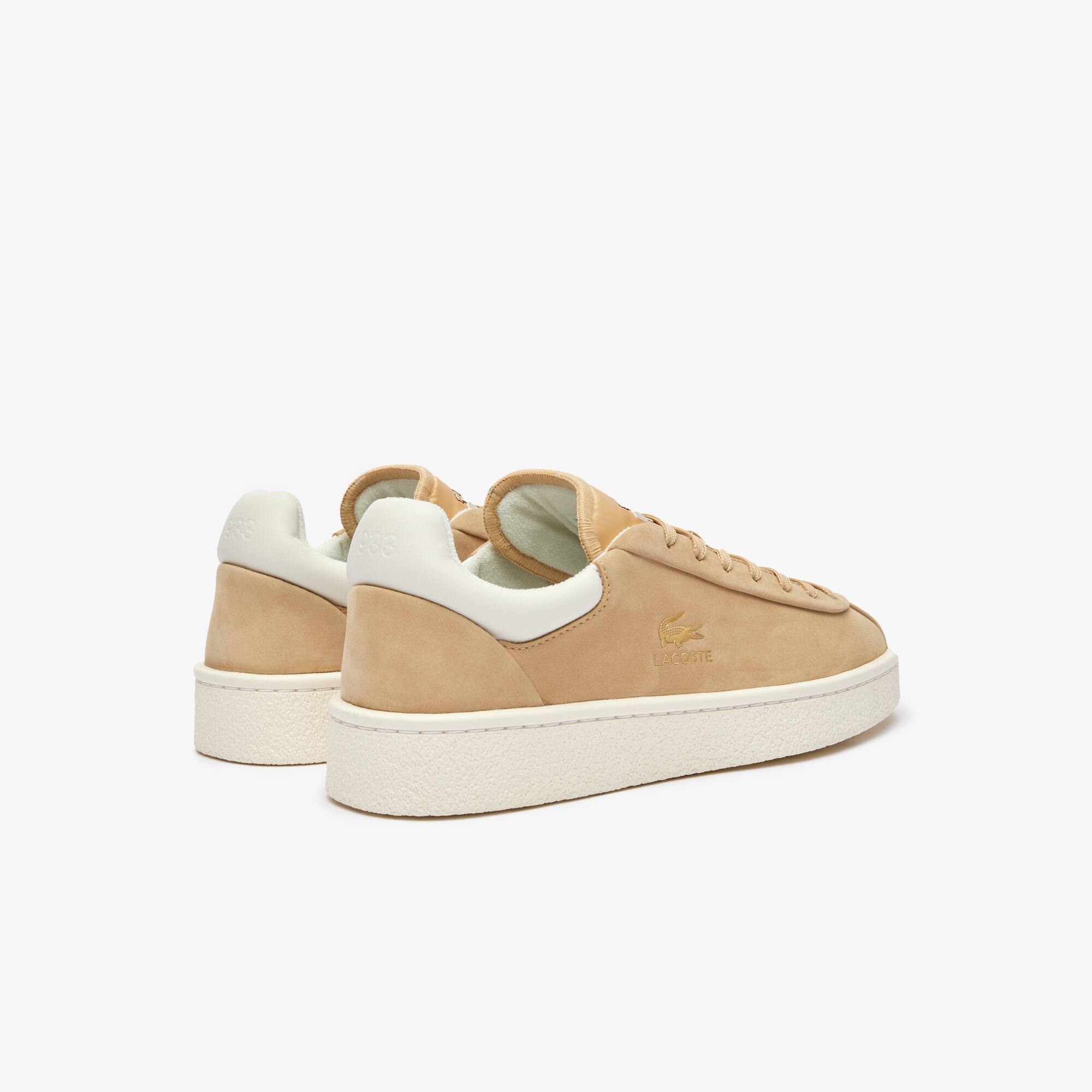Sneakers Baseshot Premium femme en cuir Sneakers - Beige - Lacoste - Femme