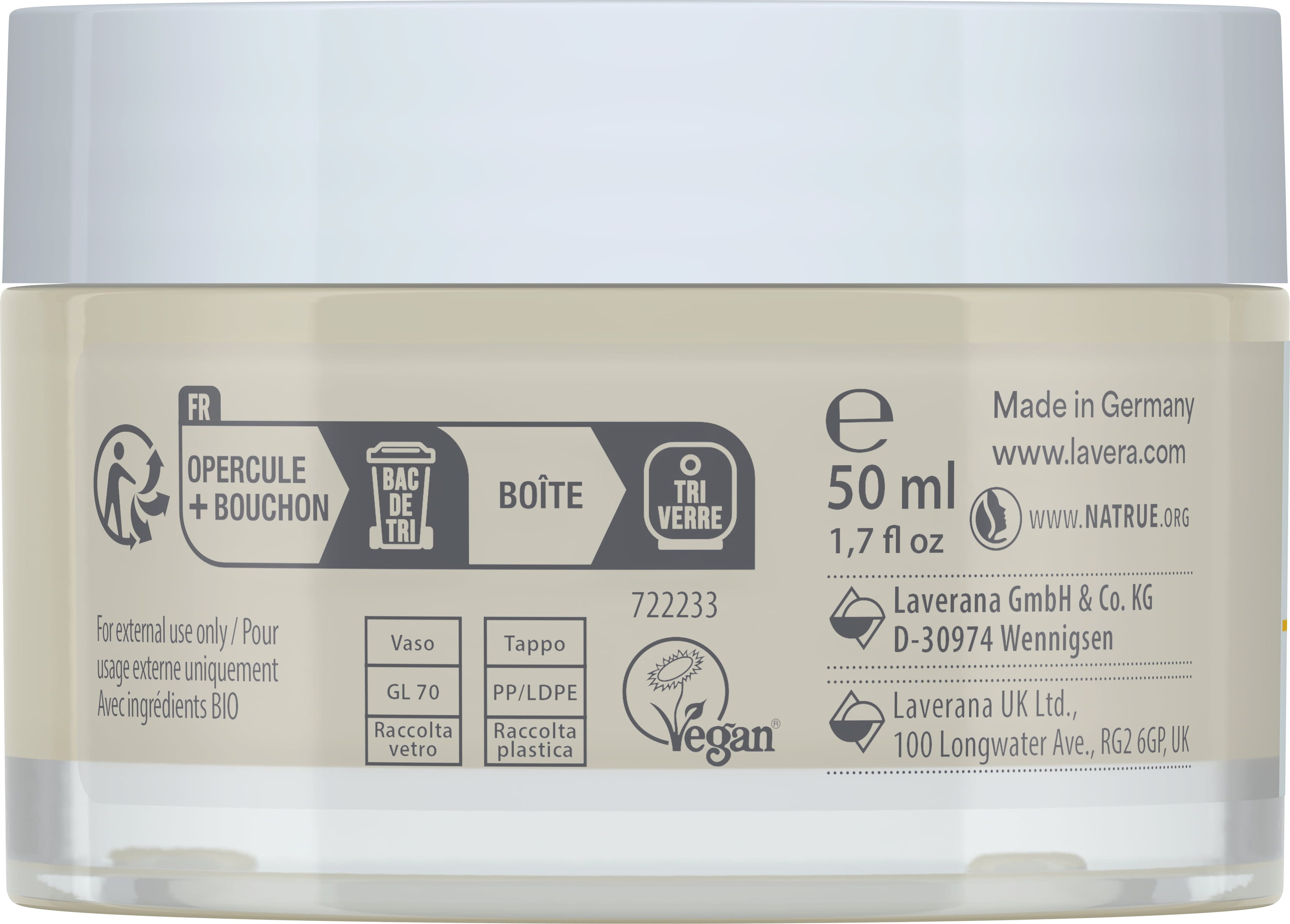 lavera  Basis Sensitiv Anti-Falten Feuchtigkeitscreme Q10, 50 ml