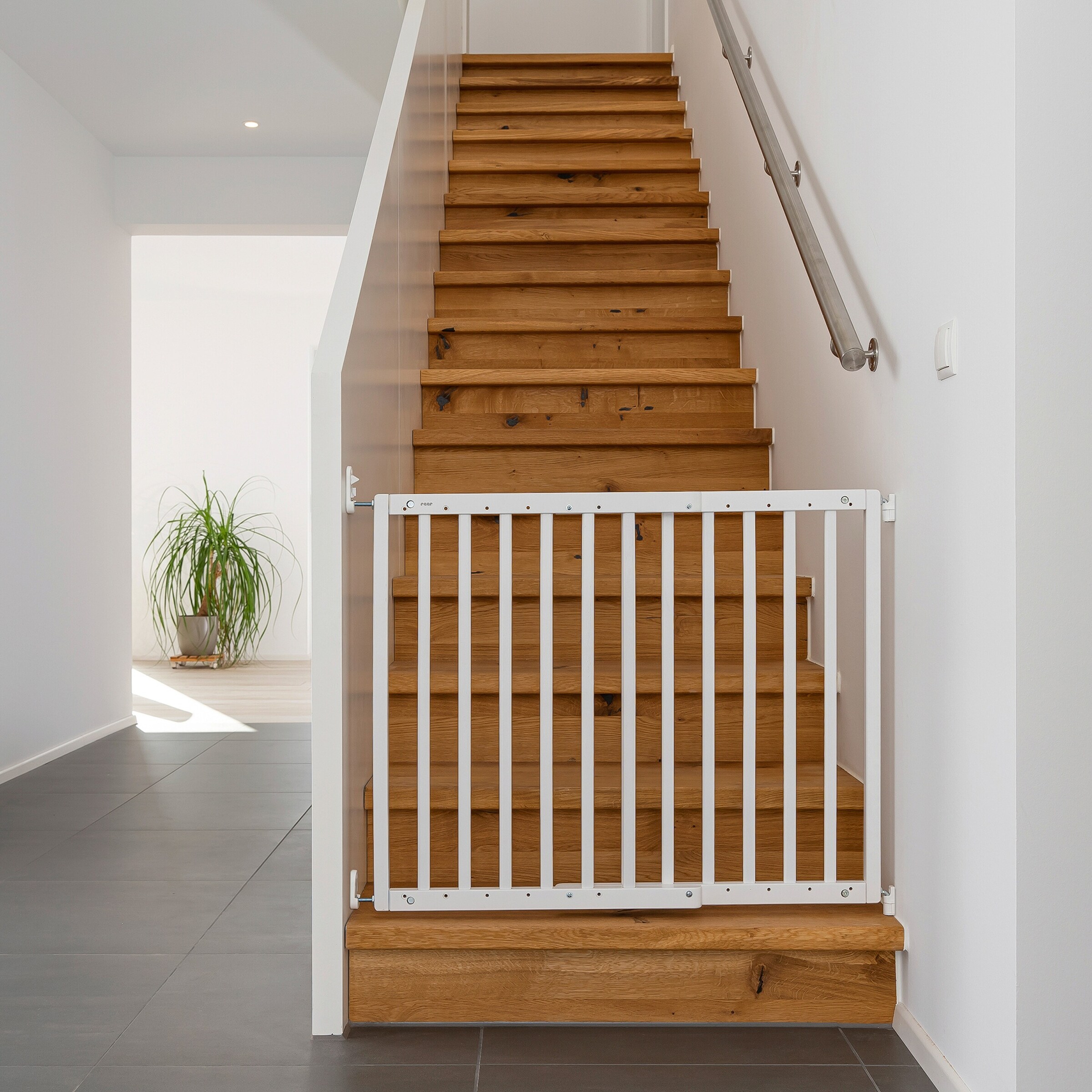 reer Tür- und Treppenschutzgitter Baukasten Schraubgitter weiß
