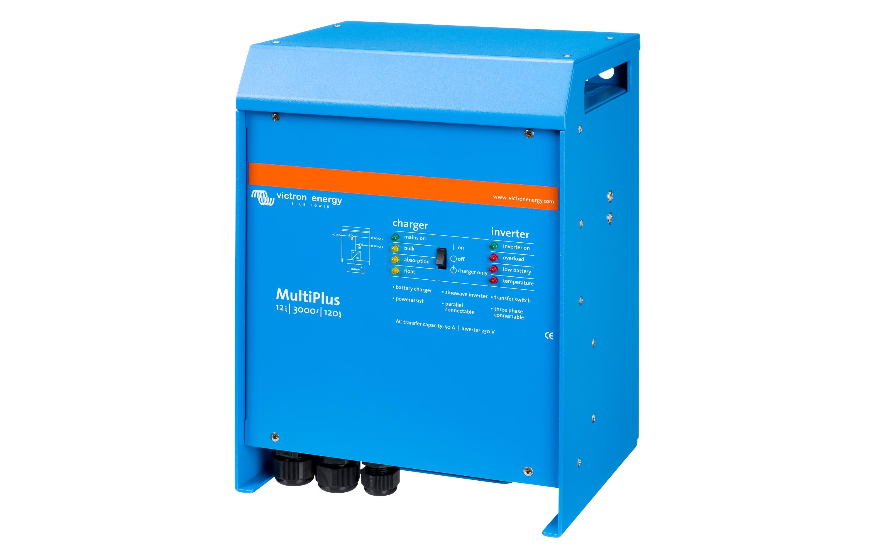 Multiplus Wechselrichter/Ladegerät 12 V 3000 VA 120 A<br>Kombination aus Wechselrichter, Ladegerät und Transferschalter