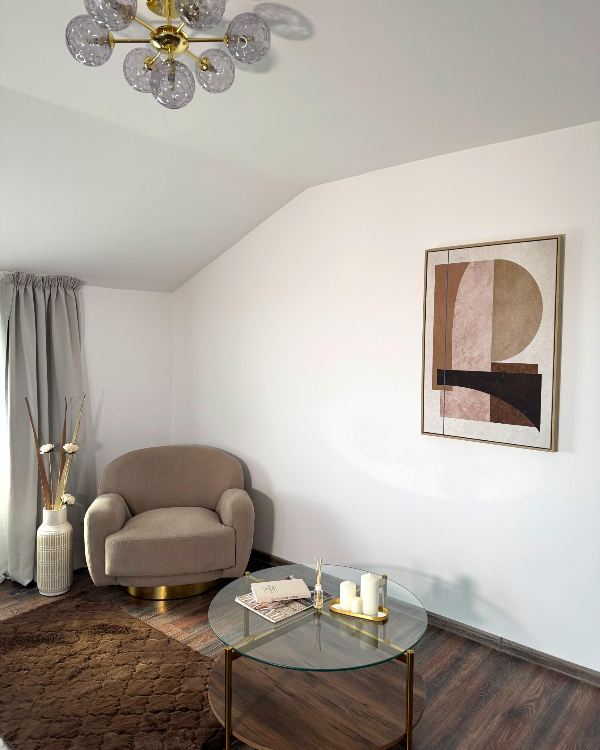 Fauteuil LEJRE Stof Taupe