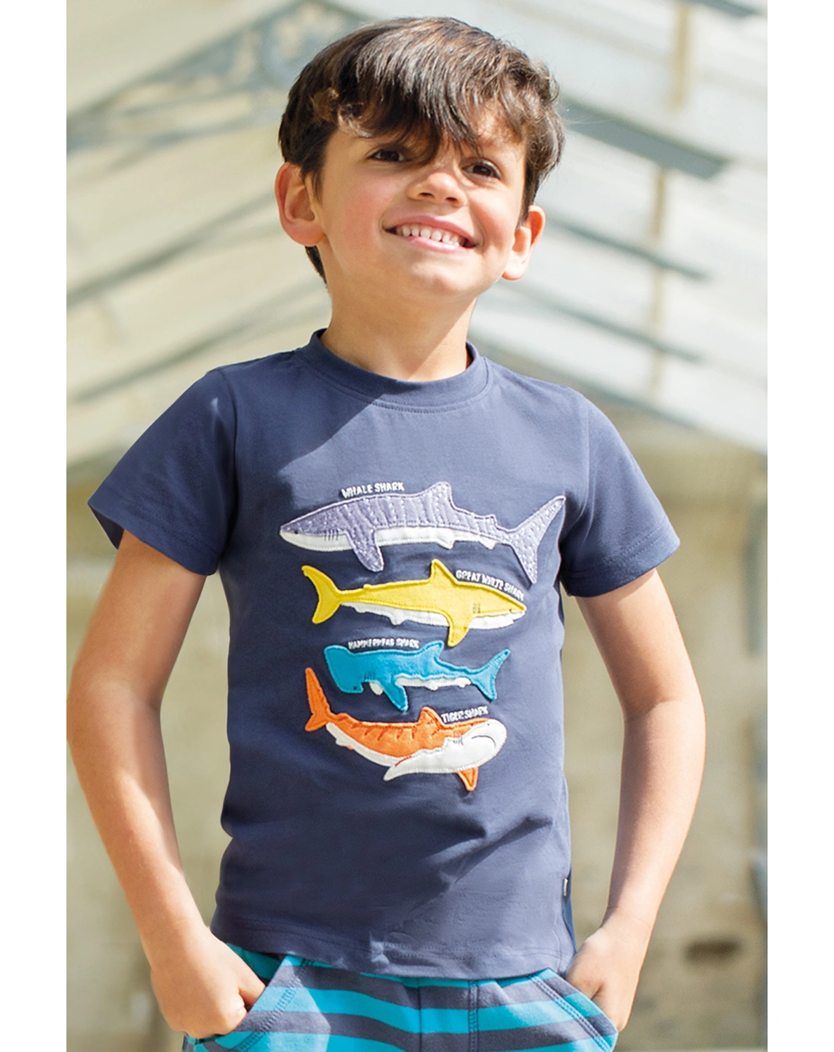 T-Shirt SHARKS in navy