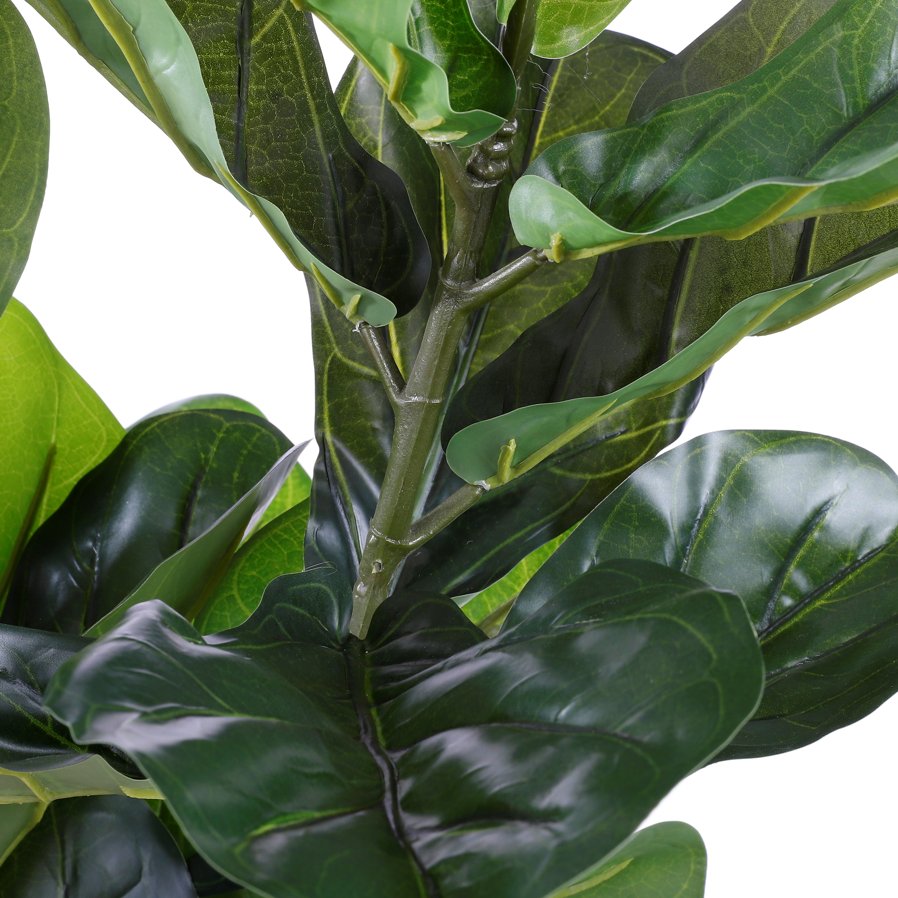 Mica decorations plante artificielle lyrata - 60x60x75 cm - pe - vert