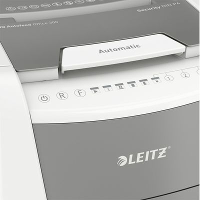 Leitz IQ AutoFeed Office 300 P4 - destructeur de documents coupe croisée - 300 feuilles - Corbeille 60 litres