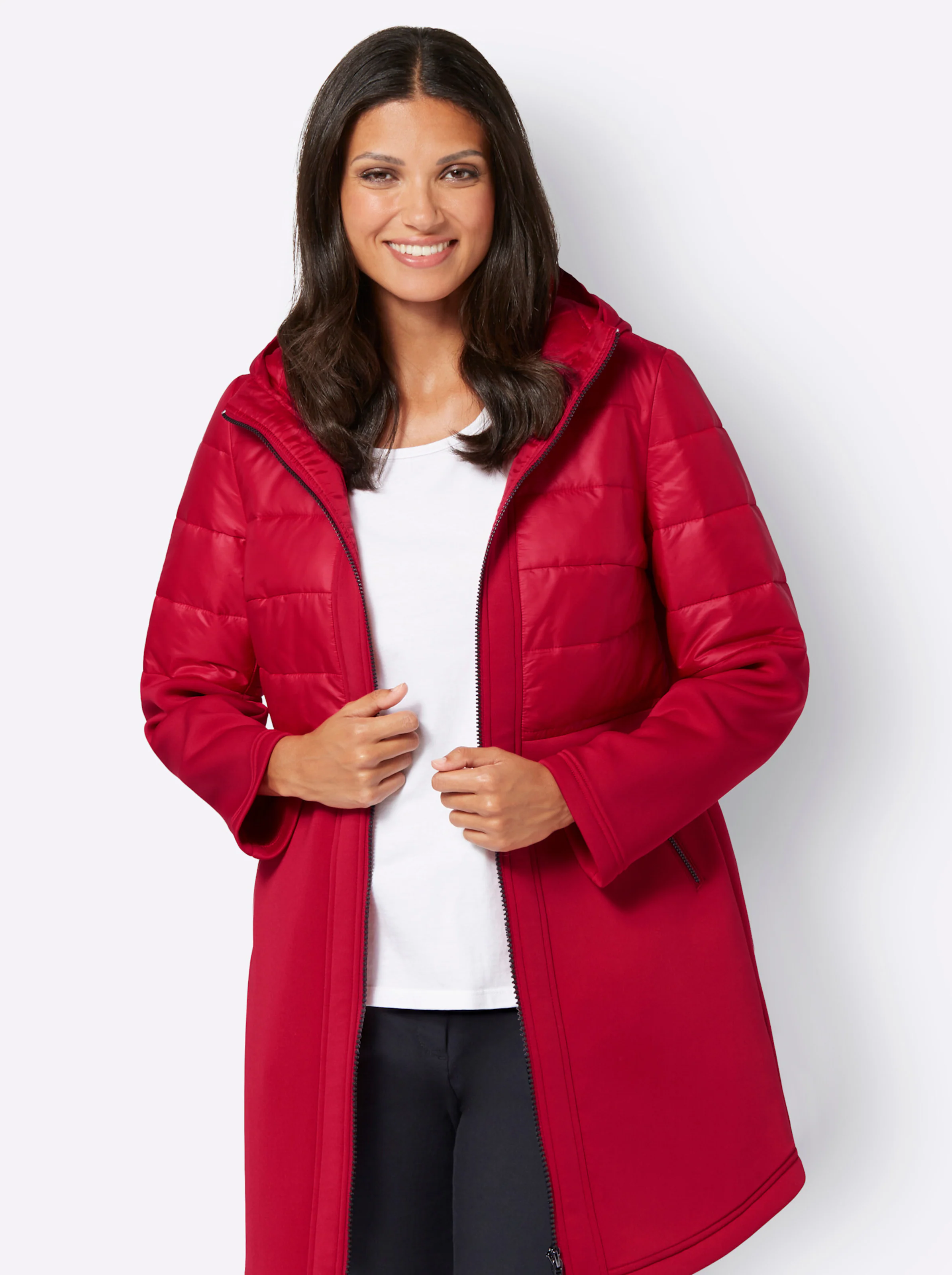 Steppjacke in rot